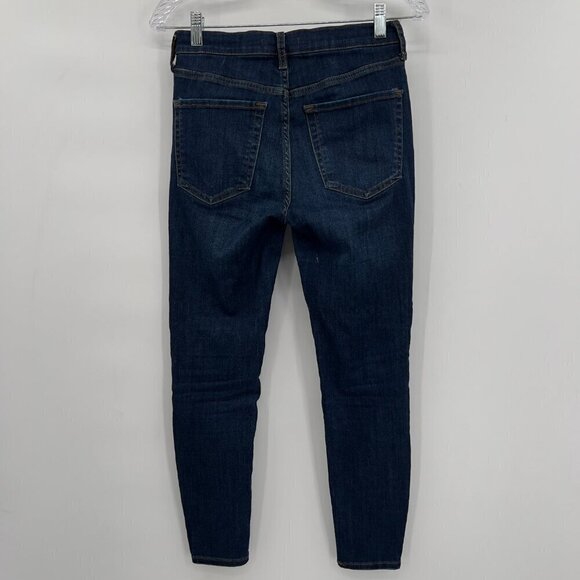 Free People Women's High- Rise Destroyed Knee Skinny Jeans 27 - Picture 4 of 10